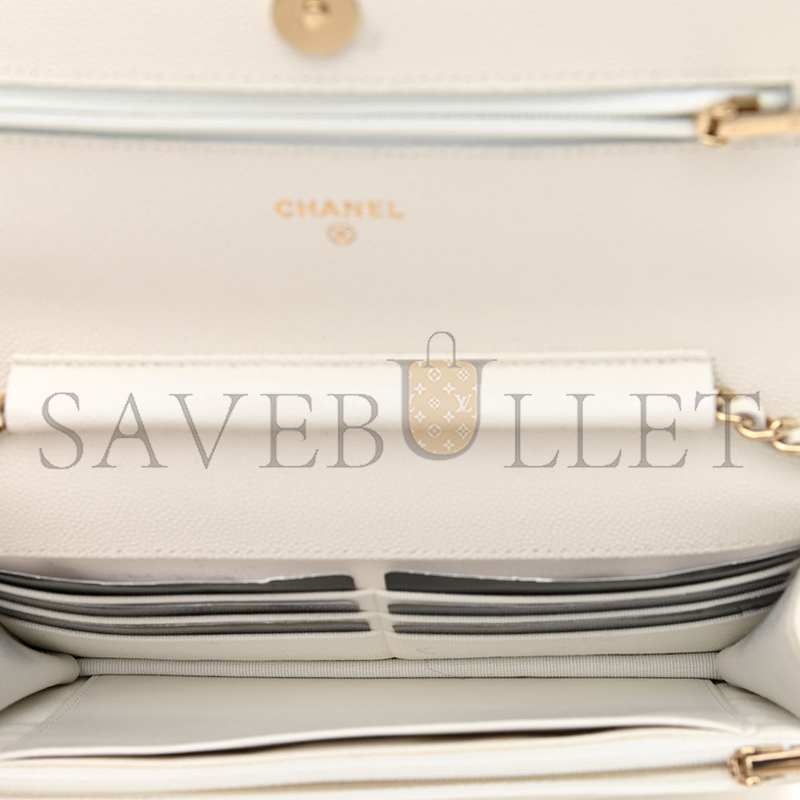 CHANEL CAVIAR QUILTED WALLET ON CHAIN WOC 1168643 (20*12*3cm)