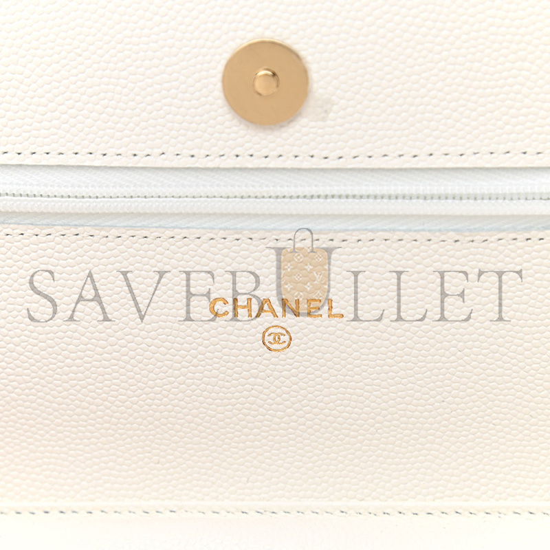 CHANEL CAVIAR QUILTED WALLET ON CHAIN WOC 1168643 (20*12*3cm)