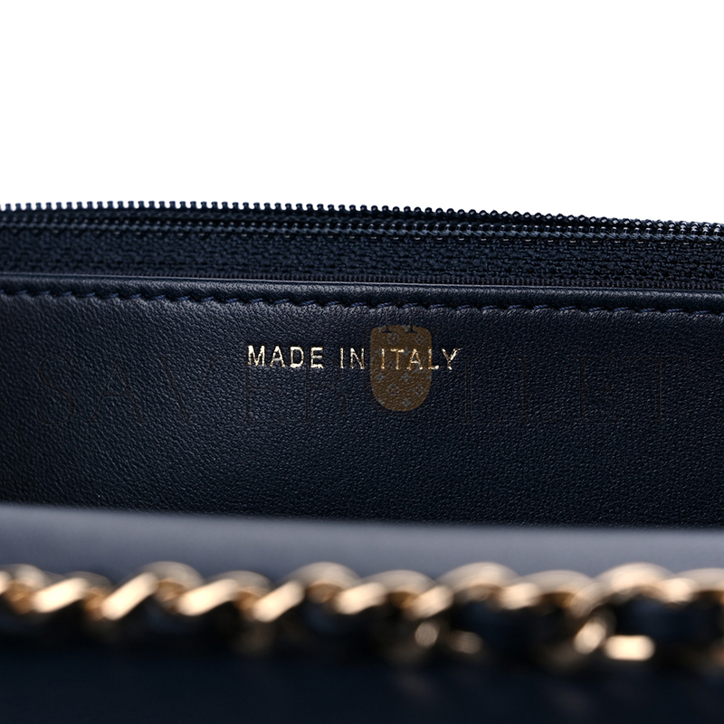 CHANEL TRENDY CC WALLET ON CHAIN WOC NAVY 1291612 (19*12*3cm)