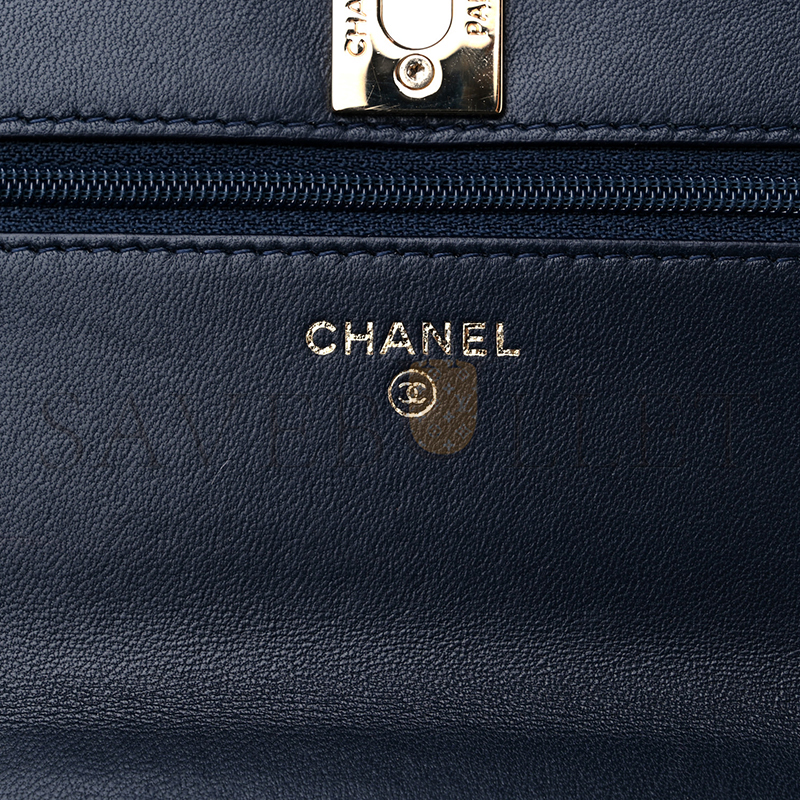 CHANEL TRENDY CC WALLET ON CHAIN WOC NAVY 1291612 (19*12*3cm)