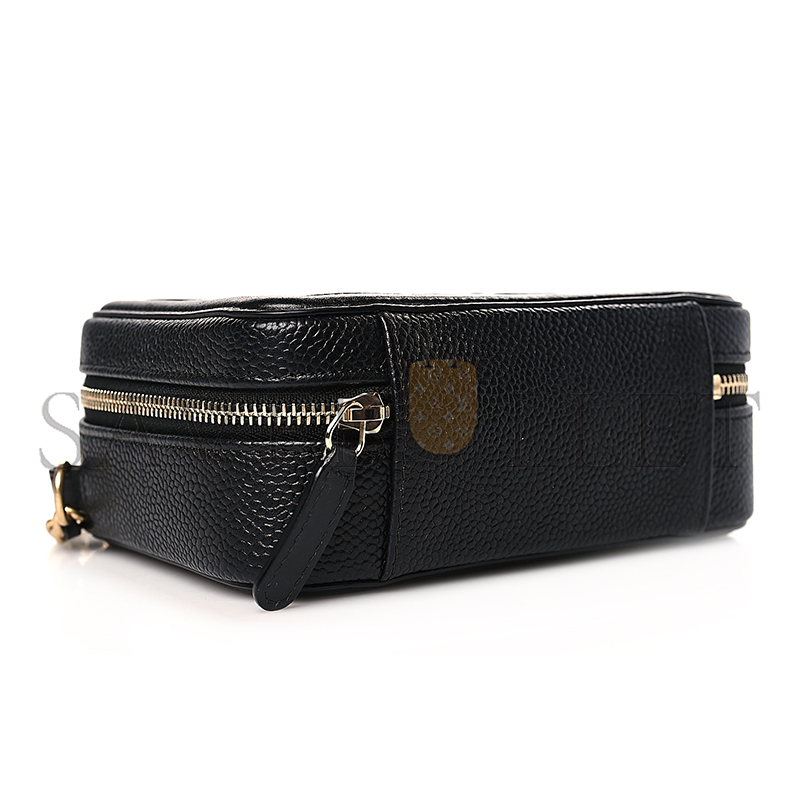 CHANEL CC FILIGREE VANITY CLUTCH WITH CHAIN BLACK A84452 (14*10*6cm)