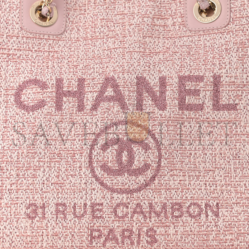 CHANEL LUREX BOUCLE SMALL DEAUVILLE TOTE 1096254 (34*27*17cm)