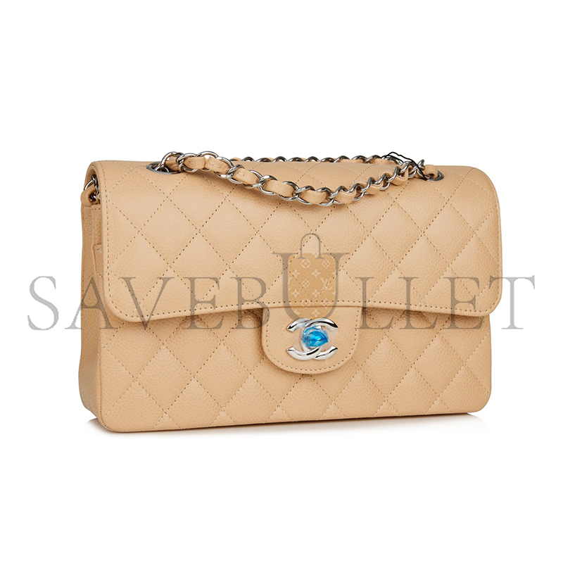 CHANEL CAVIAR SMALL CLASSIC DOUBLE FLAP 1652112 (23*13*6cm)