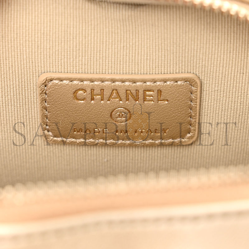 CHANEL METALLIC SMALL HEART BAG 1534457 (13*11*4.5cm)