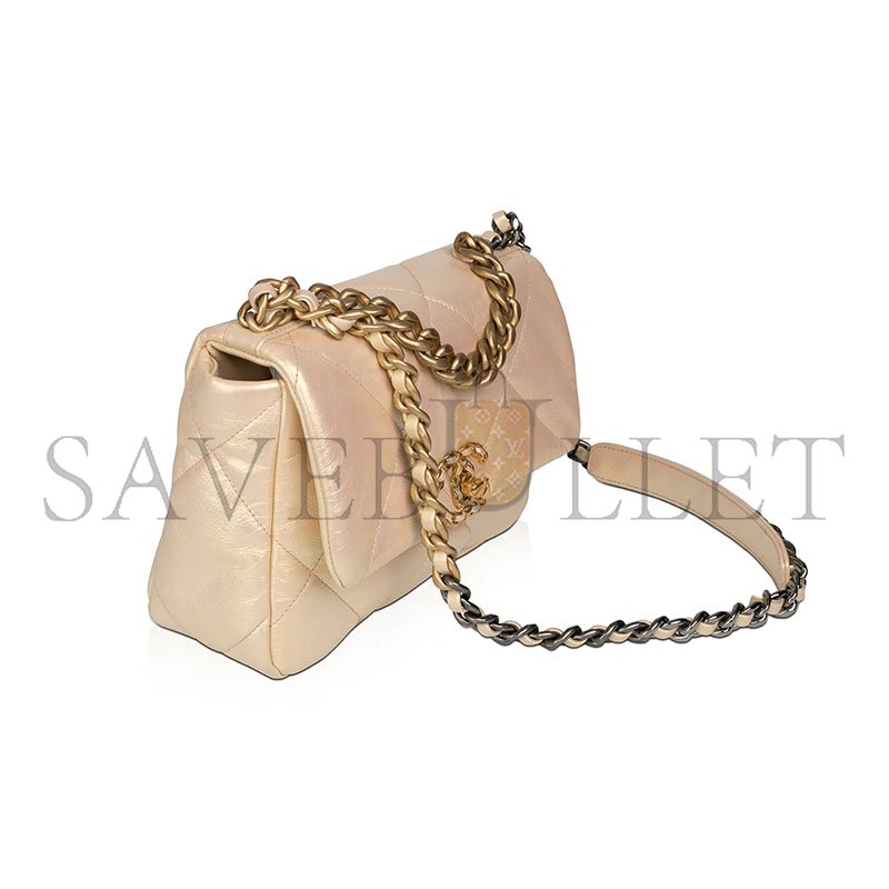 CHANEL IRIDESCENT MEDIUM 19 FLAP 1382980 (25*16*9cm)