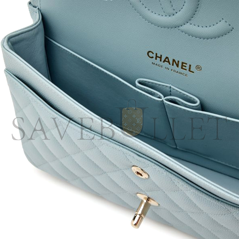 CHANEL CAVIAR QUILTED MEDIUM DOUBLE FLAP 1301452 (25*15*7cm)