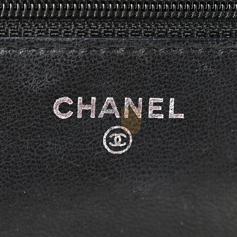 CHANEL LAMBSKIN QUILTED WALLET ON CHAIN WOC 1597447 (19*13*4cm)