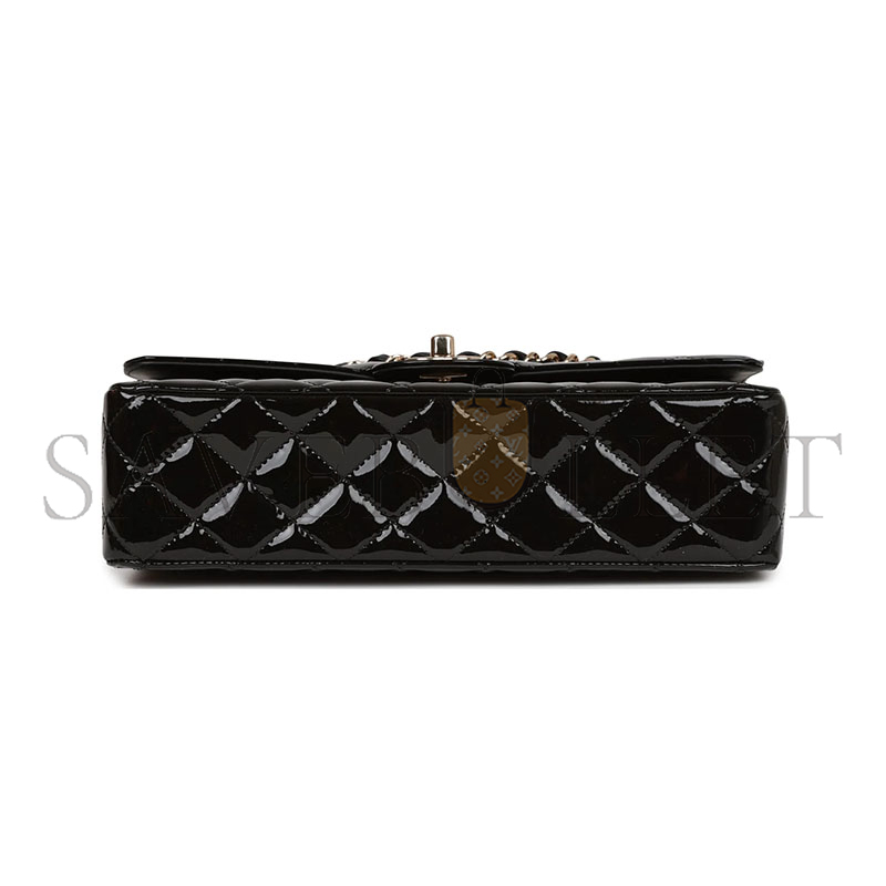 CHANEL PATENT CALFSKIN QUILTED MEDIUM CLASSIC FLAP 1300265 (25*15*7cm)