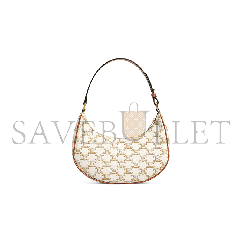 CELINE AVA BAG IN TRIOMPHE CANVAS AND CALFSKIN 193952BZJ.01BC (23*14*7cm)