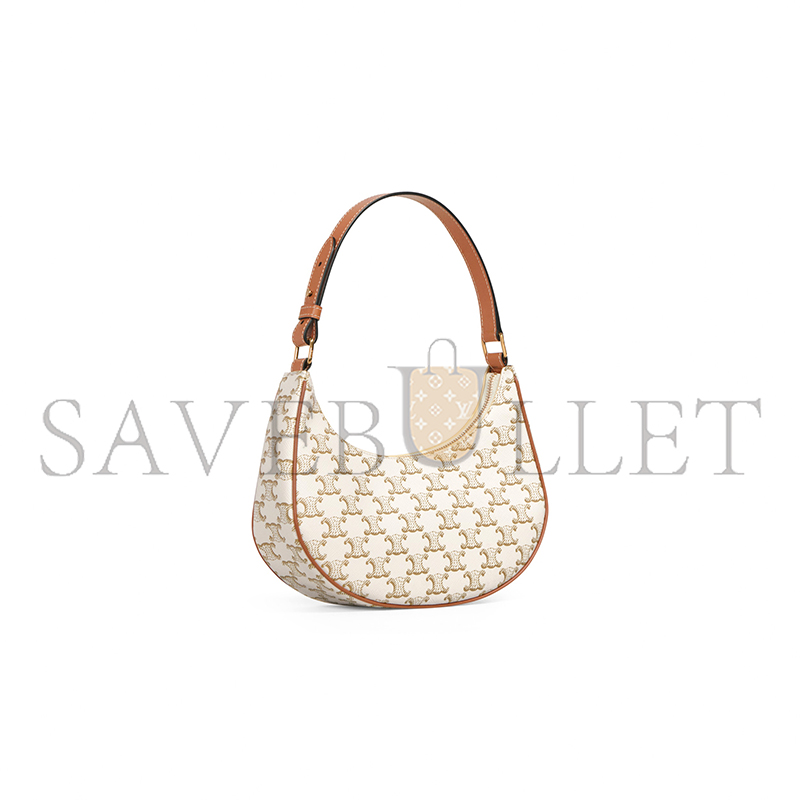 CELINE AVA BAG IN TRIOMPHE CANVAS AND CALFSKIN 193952BZJ.01BC (23*14*7cm)