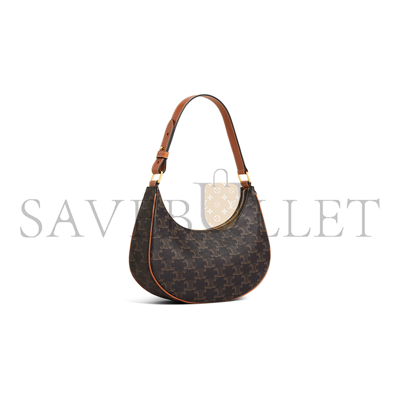 CELINE AVA BAG IN TRIOMPHE CANVAS AND CALFSKIN 193952BZJ.04LU (23*14*7cm)