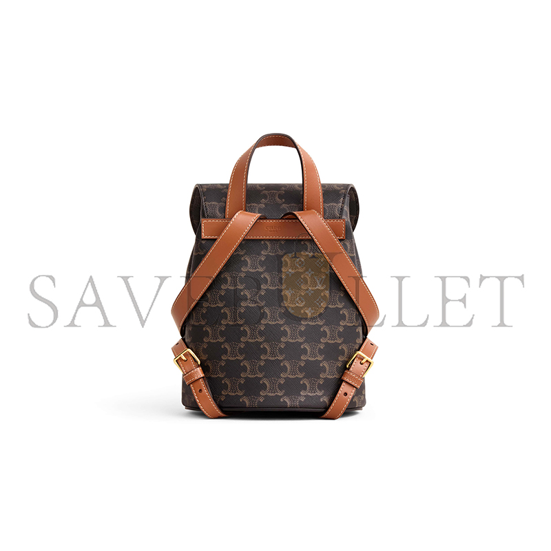 CELINE BACKPACK CELINE BONNIE IN TRIOMPHE CANVAS AND CALFSKIN 118702CAS.04LU (25*18*13cm) CELINE BACKPACK CELINE BONNIE IN TRIOMPHE CANVAS AND CALFSKIN 118702CAS.04LU (25*18*13cm)