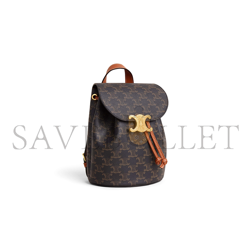 CELINE BACKPACK CELINE BONNIE IN TRIOMPHE CANVAS AND CALFSKIN 118702CAS.04LU (25*18*13cm) CELINE BACKPACK CELINE BONNIE IN TRIOMPHE CANVAS AND CALFSKIN 118702CAS.04LU (25*18*13cm)
