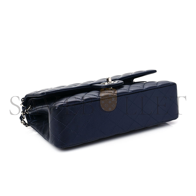 CHANEL IRIDESCENT CALFSKIN QUILTED MEDIUM DOUBLE FLAP 1165123 (25*15*6cm)