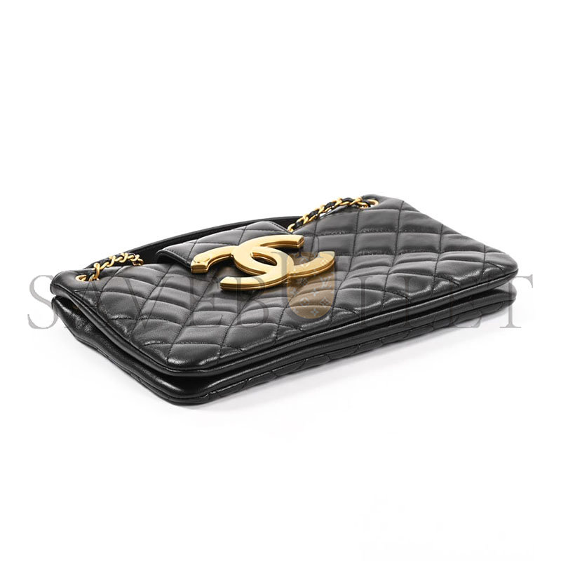 CHANEL 24C BIG LOGO SHOULDER BAG AS4603 (26.5*16.5*5cm)