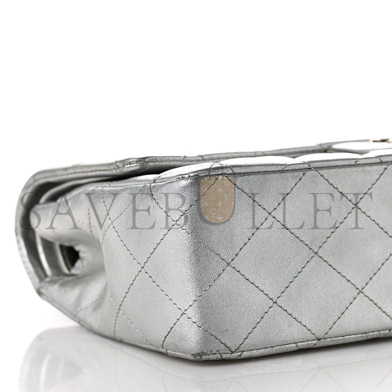 CHANEL METALLIC MEDIUM DOUBLE FLAP 1109300 (25*15*6cm)