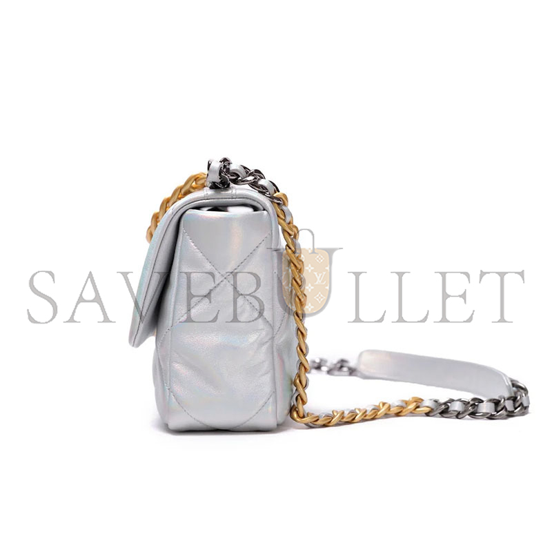 CHANEL IRIDESCENT MEDIUM 19 FLAP 1352641 (26*17*8cm)