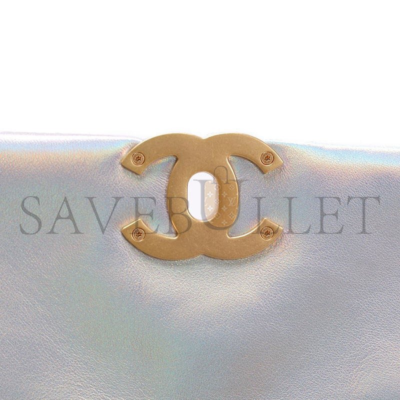 CHANEL IRIDESCENT MEDIUM 19 FLAP 1352641 (26*17*8cm)