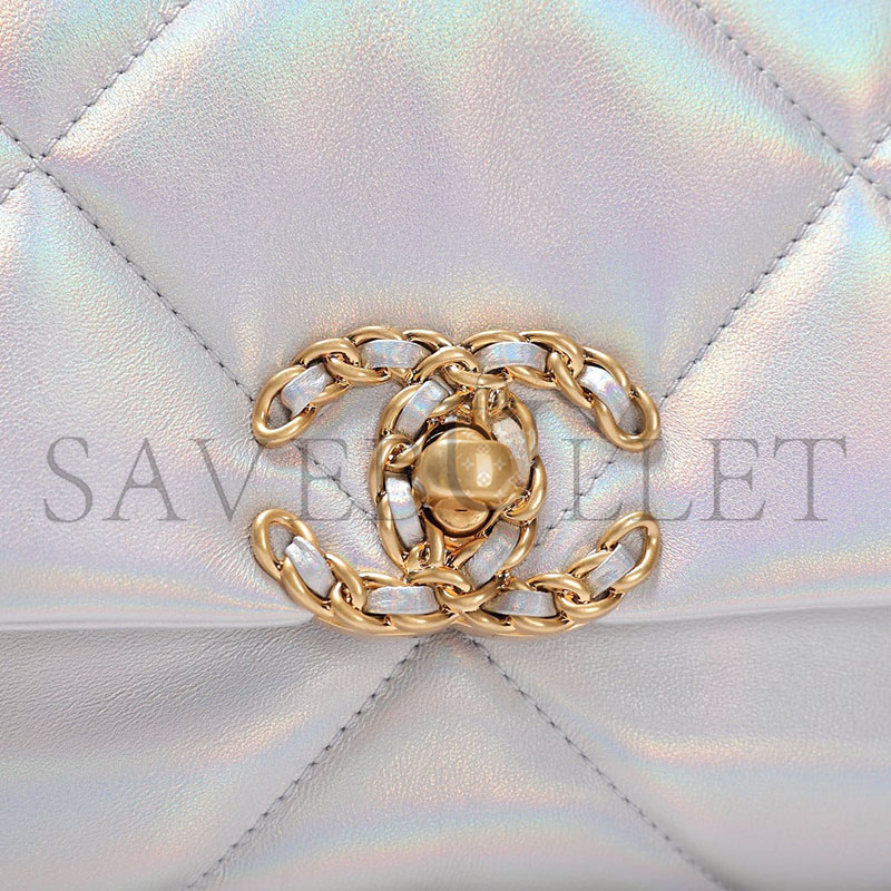 CHANEL IRIDESCENT MEDIUM 19 FLAP 1352641 (26*17*8cm)