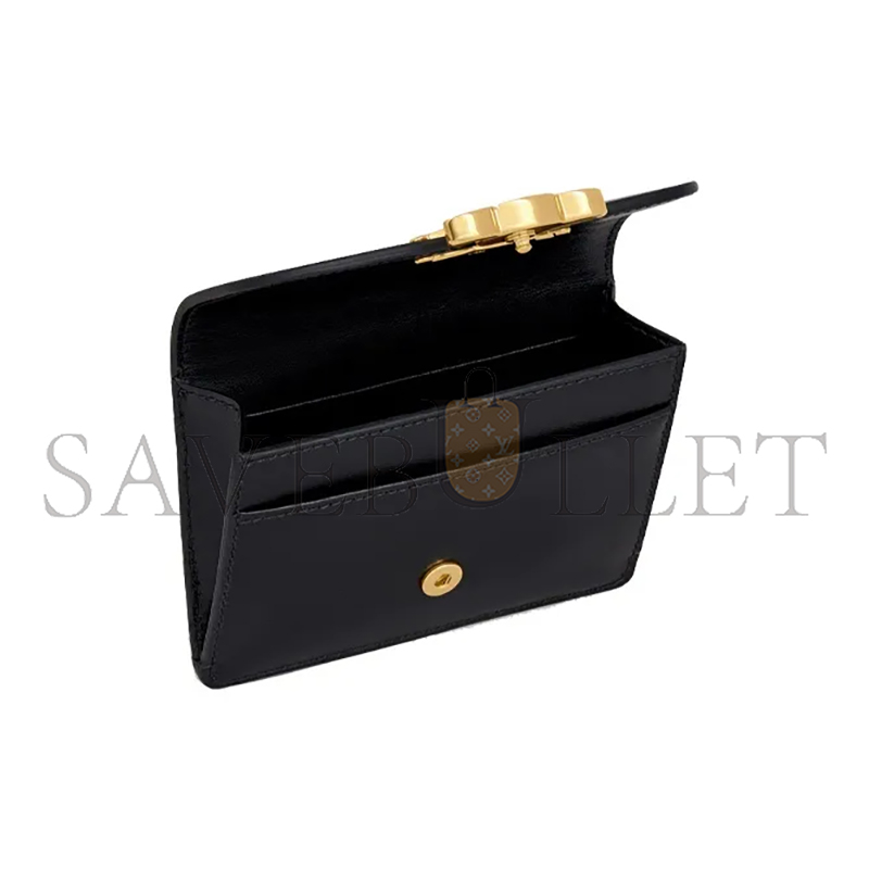 CELINE CARD HOLDER IN TRIOMPHE COW LEATHER 10I583DPV.38NO (10.5*7cm)