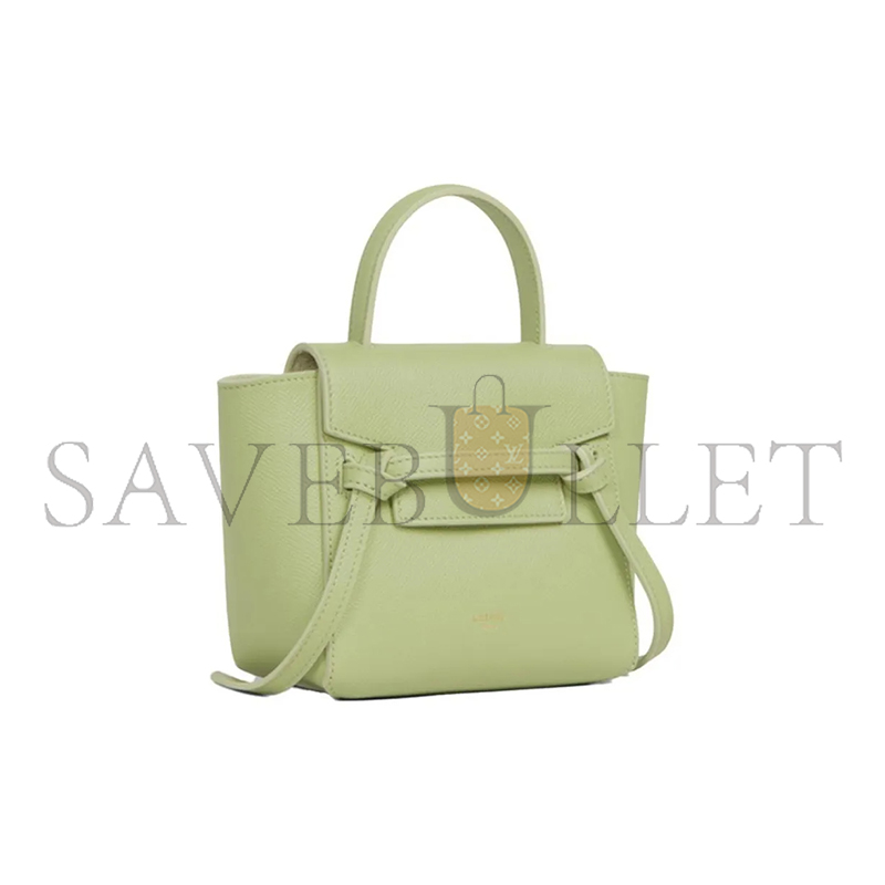 CELINE PICO BELT TOTE IN GRAINED COWHIDE LEATHER 194263ZVA.31SA (21*16*8cm)