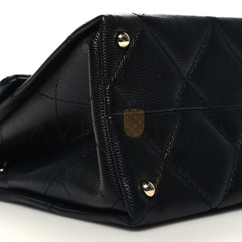 CHANEL MASTER CAVIAR QUILTED MINI RETRO TWIST TOP HANDLE AS4711 (21*13*10cm)