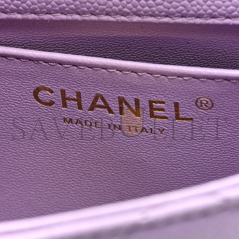 CHANEL MASTER CAVIAR QUILTED MINI SWEETHEART FLAP AS3829 (19*13*5cm)