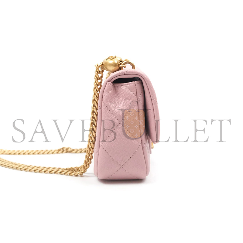 CHANEL MASTER CAVIAR QUILTED MINI SWEETHEART FLAP AS4040 (19*13*5cm)
