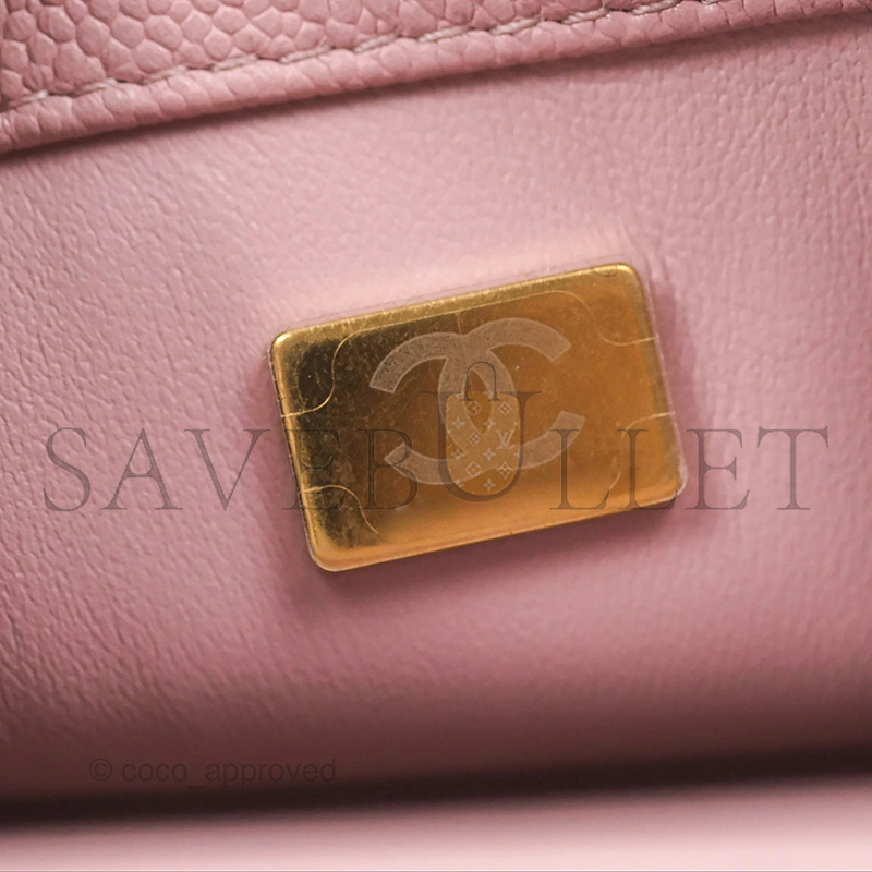 CHANEL MASTER CAVIAR QUILTED MINI SWEETHEART FLAP AS4040 (19*13*5cm)