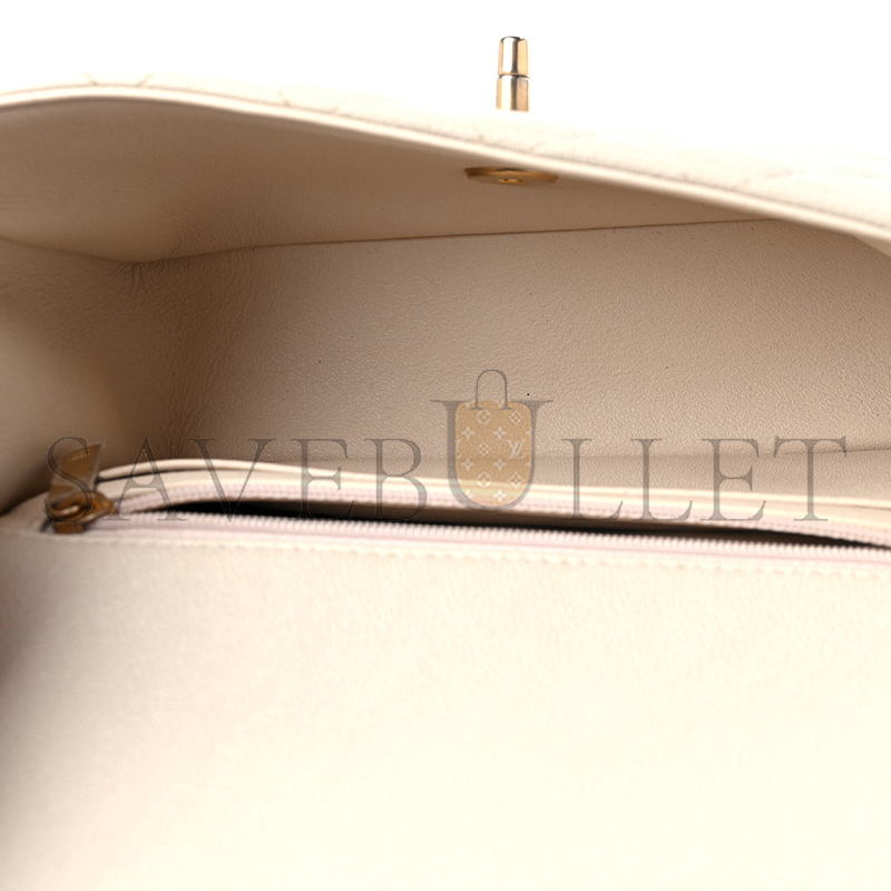 CHANEL MASTER CAVIAR QUILTED MINI TOP HANDLE FLAP AS2431 (20*12*6cm)
