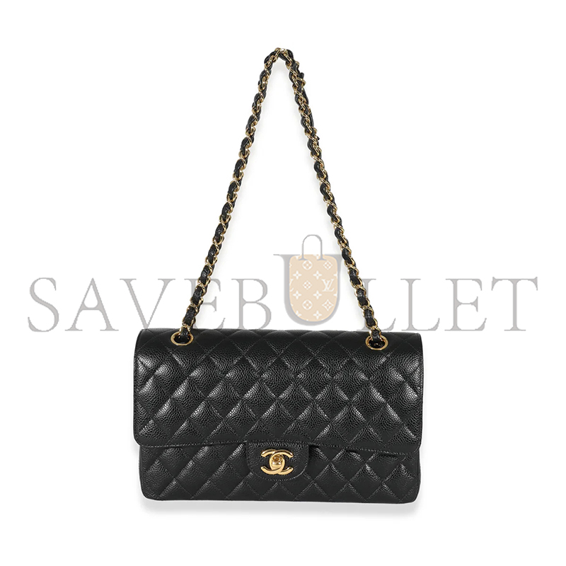 CHANEL MASTER CAVIAR QUILTED MEDIUM DOUBLE FLAP A01112 (25.5*15.5*6.5cm)