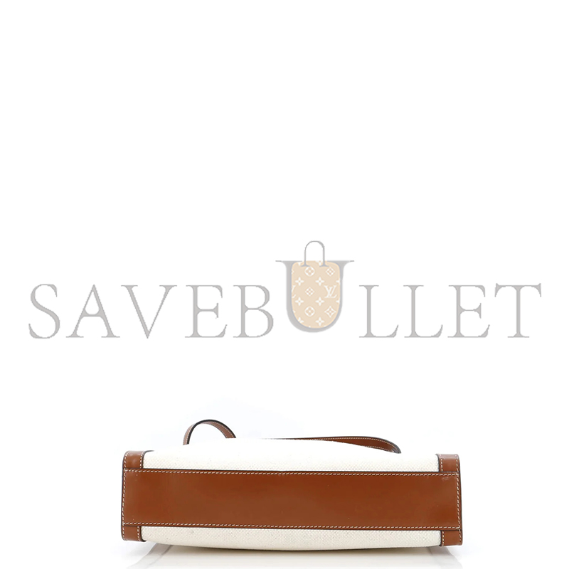 CELINE SMALL TOTE IN CABAS SULKY PRINTED FABRIC AND COWHIDE LEATHER 192082DCI.02NT (33*28.5*8)