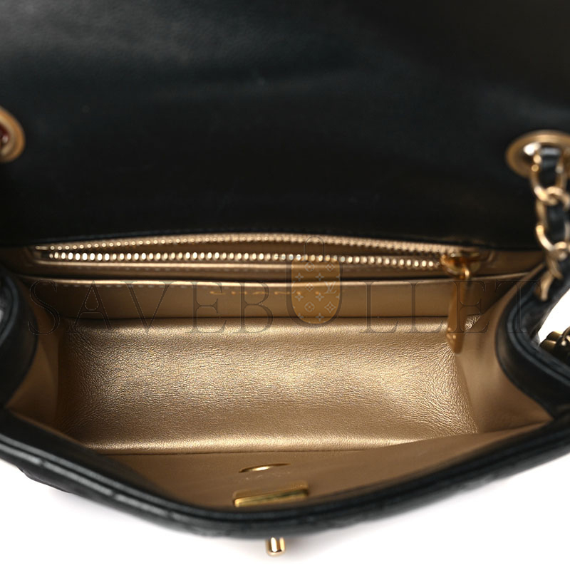CHANEL MASTER LAMBSKIN QUILTED MINI PEARL CRUSH FLAP AS1786 (17*12*7cm)
