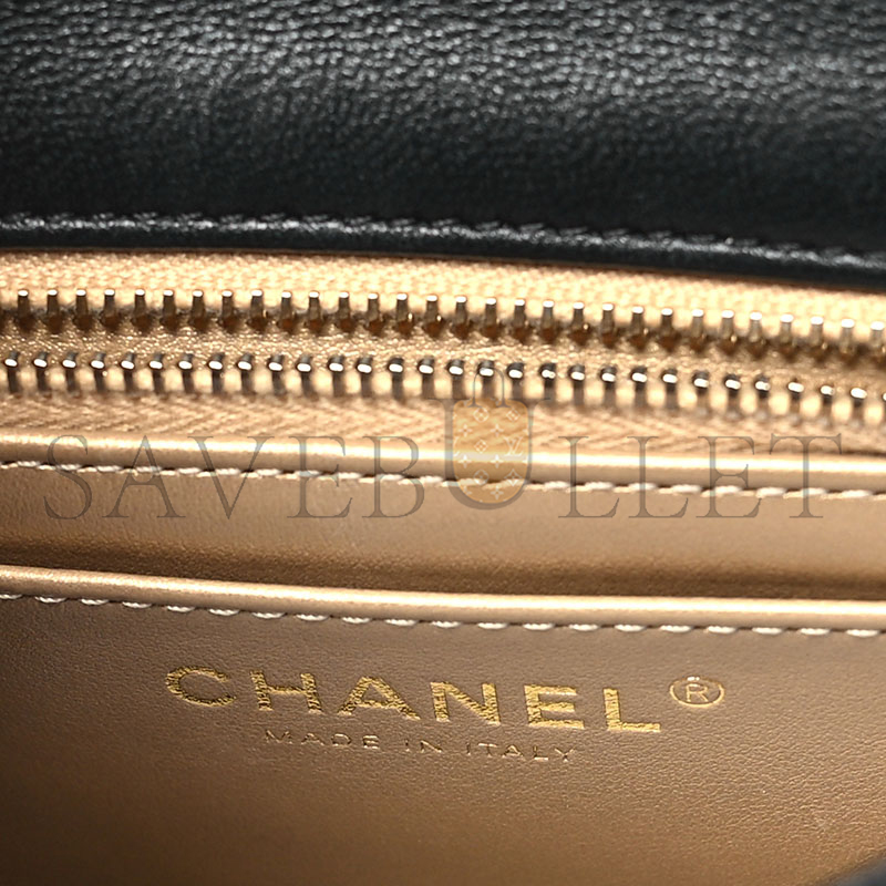 CHANEL MASTER LAMBSKIN QUILTED MINI PEARL CRUSH FLAP AS1786 (17*12*7cm)
