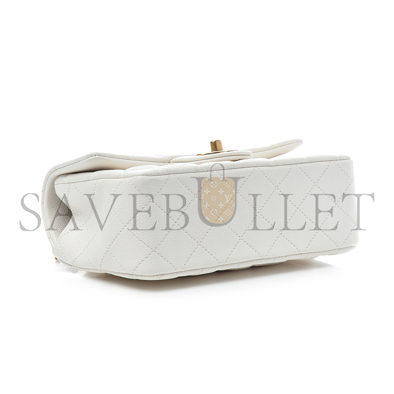 CHANEL MASTER CAVIAR QUILTED MINI TOP HANDLE FLAP AS2431 (20*12*6cm)