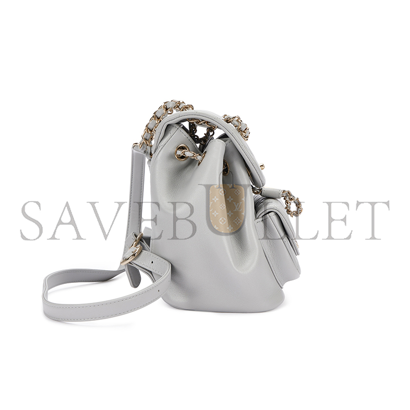 CHANEL MASTER DUMA MINI BACKPACK AS2908 (18.5*18*12cm)