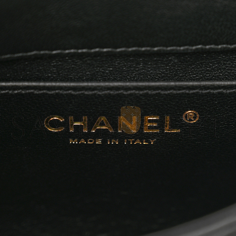 CHANEL MASTER LAMBSKIN QUILTED RESIN MINI TOP HANDLE FLAP AS4847 (19*12*6cm)