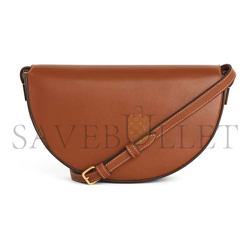 CELINE SHOULDER BAG IN BESACE TRIOMPHE FULL LEATHER 111233DU3.04LU (23*13.5*6cm)