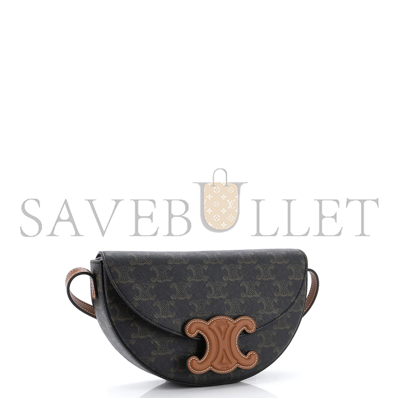 CELINE SHOULDER BAG IN BESACE TRIOMPHE FULL LEATHER 111233DU3.04LV (23*13.5*6cm)
