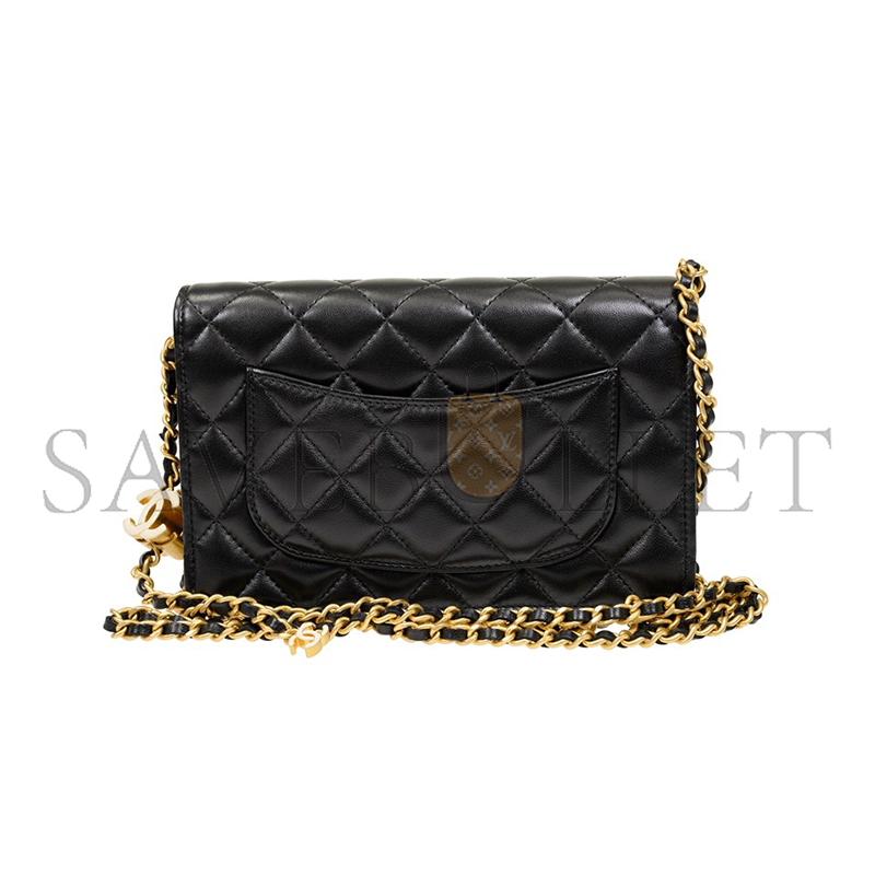 CHANEL ON-CHAIN WALLET SHINY LAMBSKIN AP3938 (19.5*12*5.5cm)