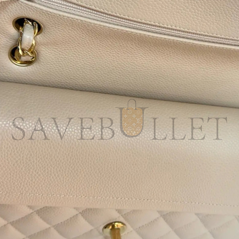 CHANEL CAVIAR QUILTED MEDIUM DOUBLE FLAP 1507170 (25.5*15.5*6.5cm)