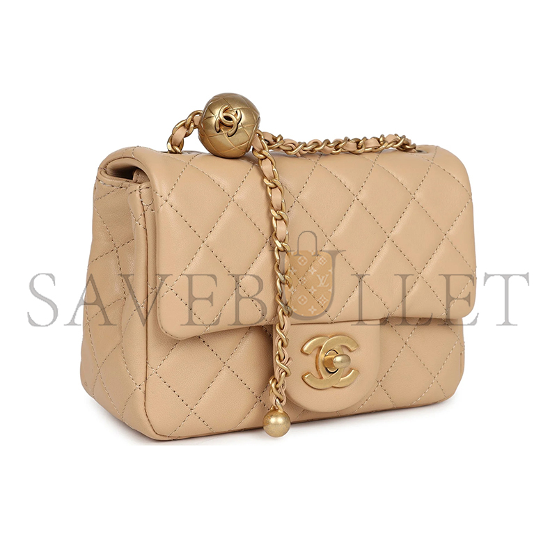 CHANEL MINI SQUARE PEARL CRUSH FLAP BAG AS1786 (17*13*8cm)