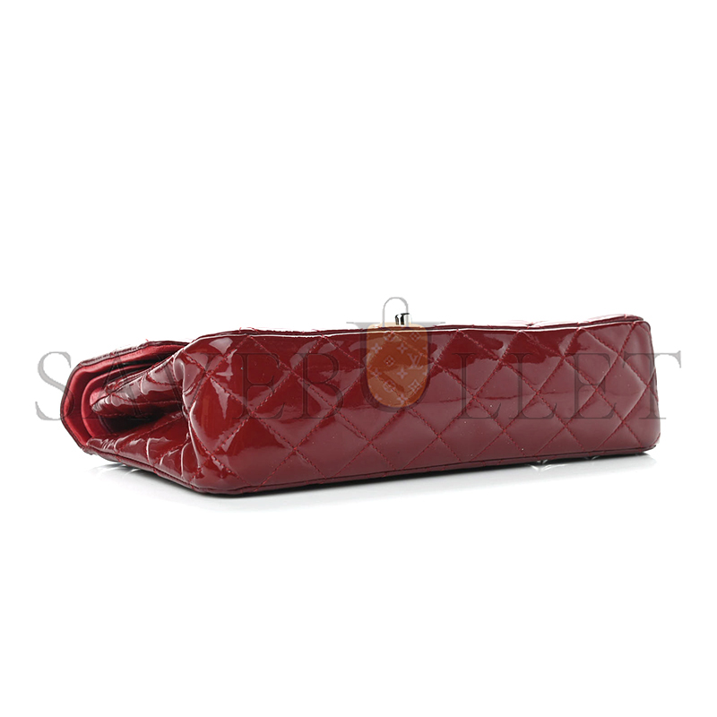 CHANEL PATENT CALFSKIN QUILTED MEDIUM DOUBLE FLAP 903130 (25*15*6cm)