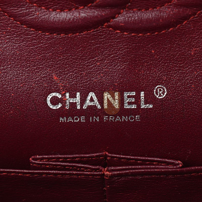 CHANEL PATENT CALFSKIN QUILTED MEDIUM DOUBLE FLAP 903130 (25*15*6cm)