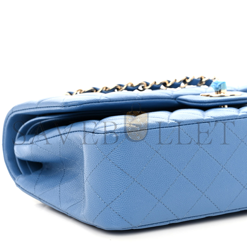 CHANEL CAVIAR QUILTED MEDIUM DOUBLE FLAP AS1112 (25*15*6cm)