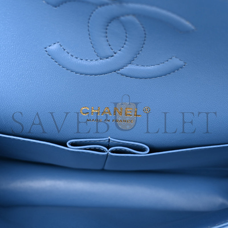 CHANEL CAVIAR QUILTED MEDIUM DOUBLE FLAP AS1112 (25*15*6cm)
