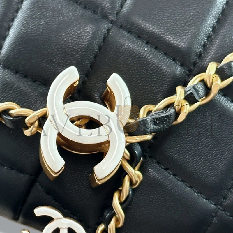 CHANEL QUILTED LEATHER CROSSBODY AP4113 (28*12*6cm)