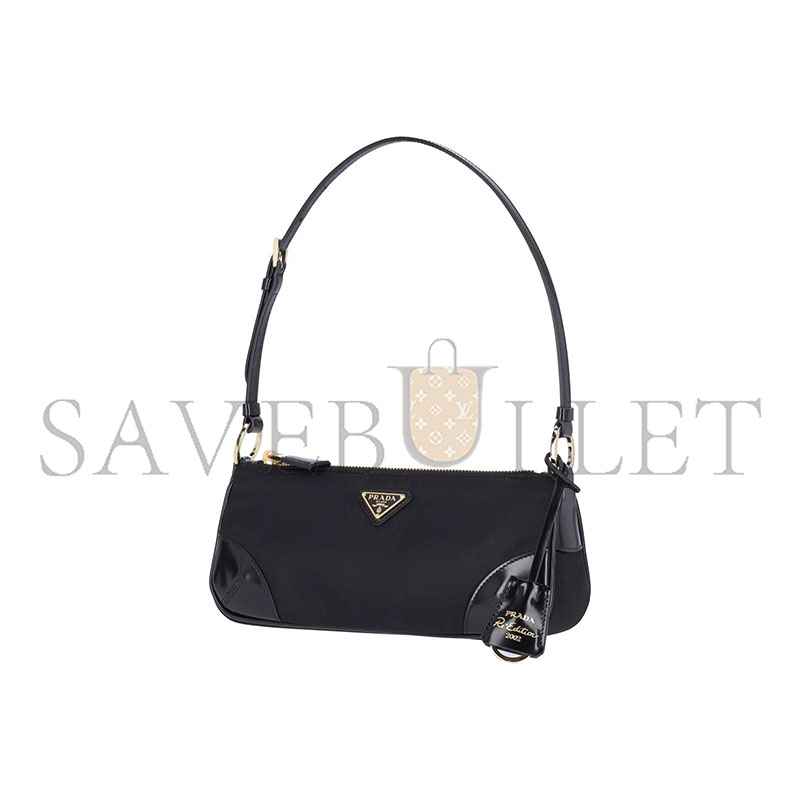 PRADA BLACK SHOULDER BAG 1BC20 (23.5*10*5cm) 