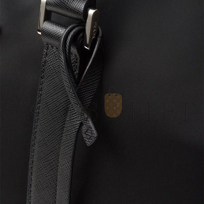 PRADA RE-NYLON AND SAFFIANO LEATHER DUFFEL BAG 2VC014 (45*27*23cm) PRADA RE-NYLON AND SAFFIANO LEATHER DUFFEL BAG 2VC014 (45*27*23cm)