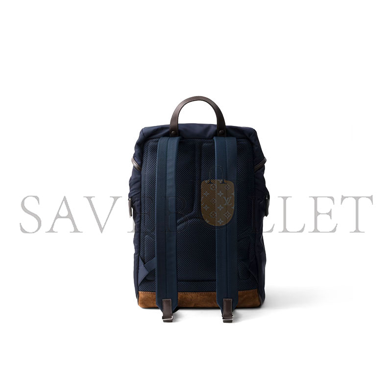 PRADA RE-NYLON AND LEATHER BACKPACK 2VZ135 (45*27*17cm) PRADA RE-NYLON AND LEATHER BACKPACK 2VZ135 (45*27*17cm)